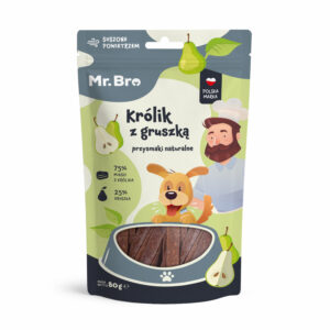 Mr. Bro Strips Królik z Gruszką 80g