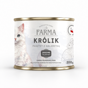 Farma Królik 200g– karma mokra dla kota